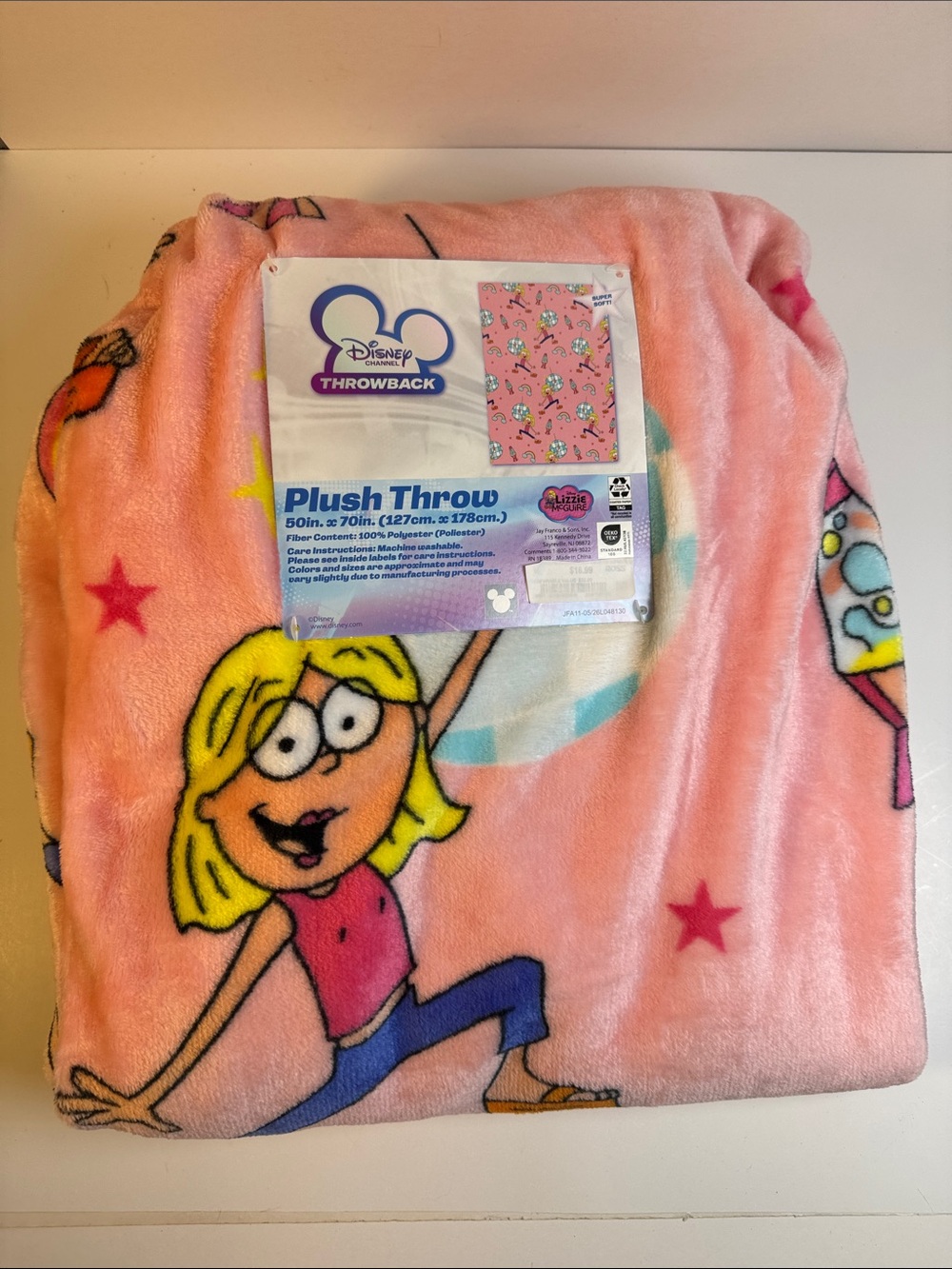 Disney Lizzie McGuire Plush Throw Blanket